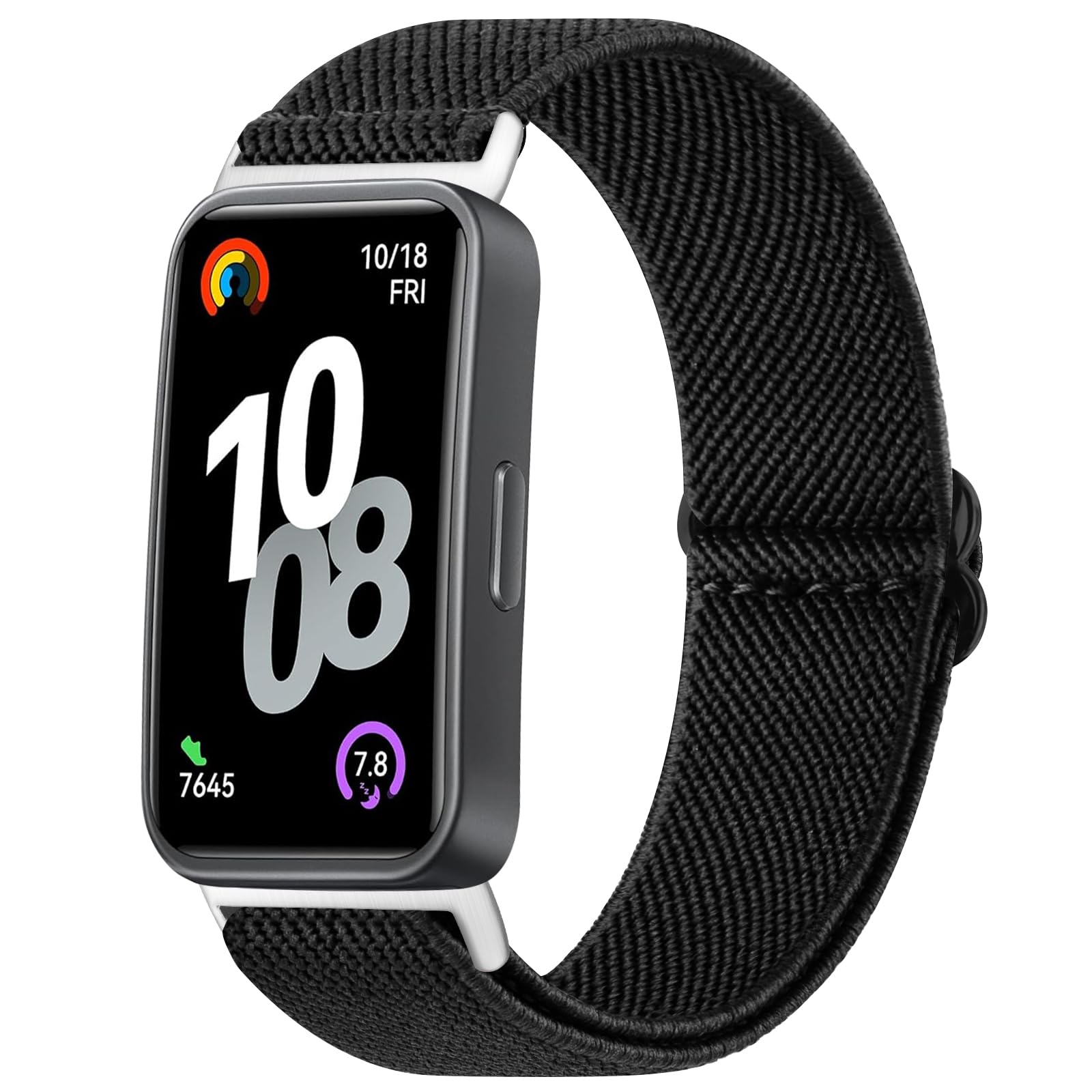 Tobfit Strap Compatible with Huawei Band 10 / Huawei Band 9 / Huawei Band 8, Soft Elastic Nylon Straps, Adjustable Sports Replacement Wristbands for Women Men