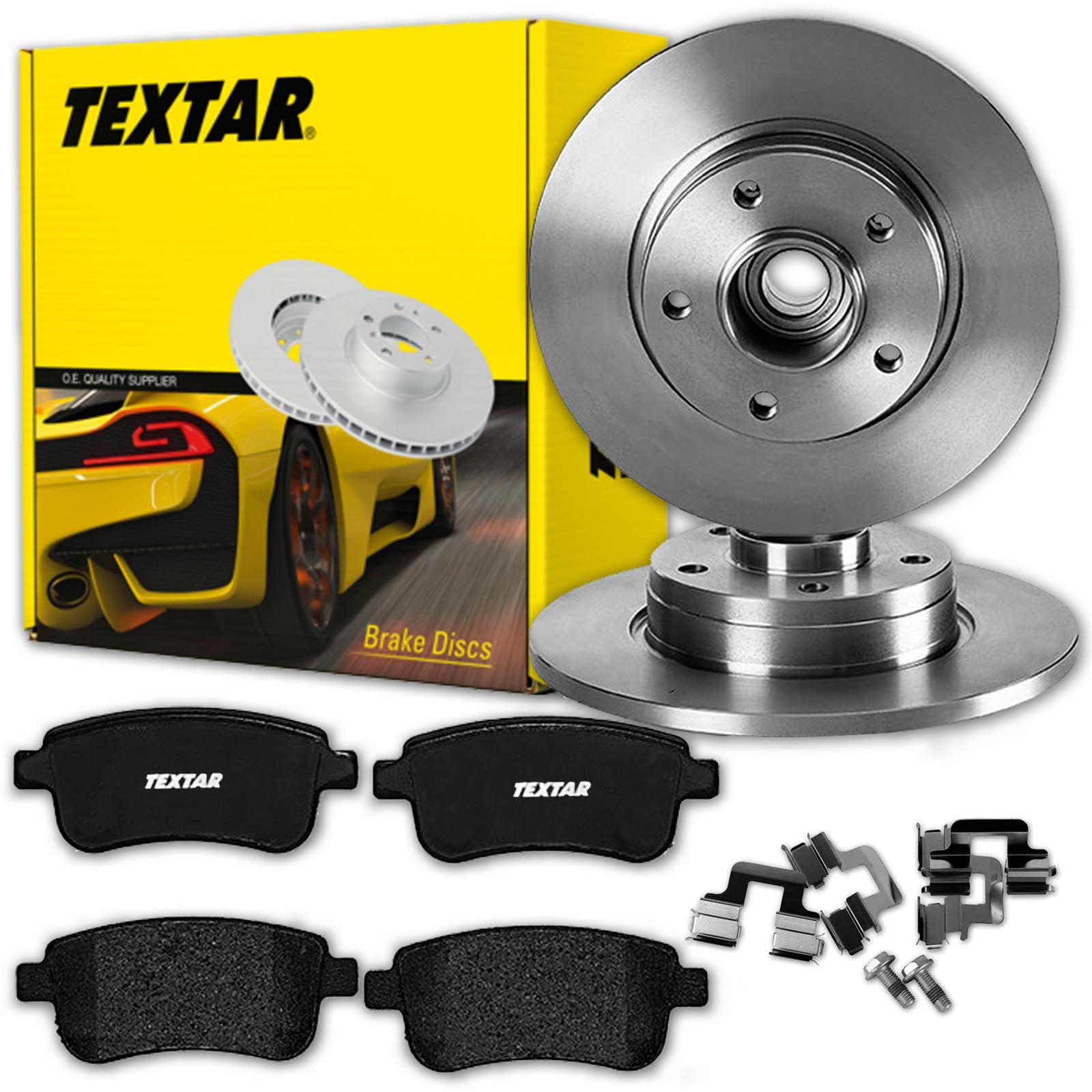 Textar Bremsscheiben 260mm + Beläge hinten | 92291003 + 2482001 Kompatibel mit Megane IV Grandtour (K9A/M/N_),Megane IV Schrägheck (B9A/M/N_),Megane IV Stufenheck (lva/m