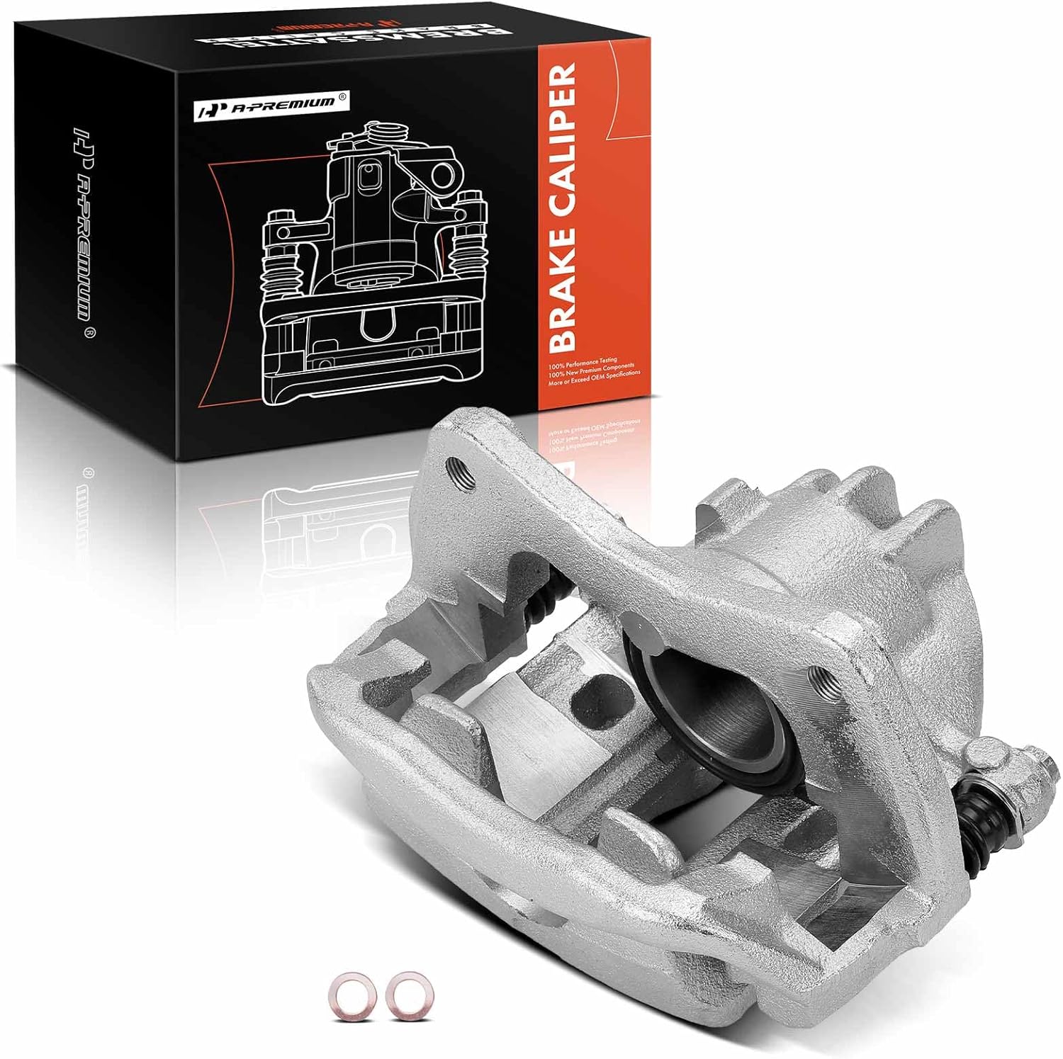 A-Premium Disc Brake Caliper Assembly with Bracket Compatible with Volvo V40 2000-2004, S40 2000-2004 1.9L - Front Left Driver