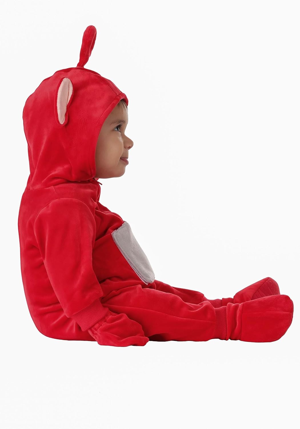 Infant/Toddler Teletubbies Po Costume with Hooded Jumpsuit, Mitts, and Shoe Covers | Cute Baby Halloween Outfit