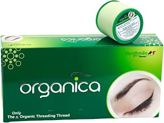 Zibell Organic Cotton Eyebrow Threading Thread | Green, 8 Spools x 300m