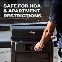 Vista 5 de Current® Model G Griddle, Smart Electric Outdoor Flat Top BBQ Grill with 200°F to 600°F Range for Searing & Roasting, Digital Precision