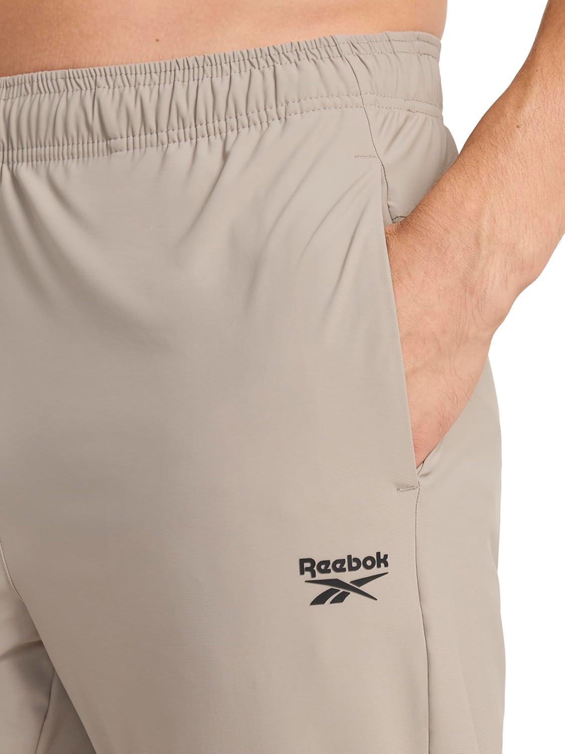 Reebok Mens Repeat Pant, Standard Fit, 30” Inseam, Lightweight Stretch Recycled Nylon Fabric - Image 5