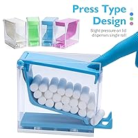 Vista 2 de ANNWAH Dispensador de rollo de algodón dental profesional organizador de rollos de algodón para uso doméstico en hospitales, caja de almacenamiento