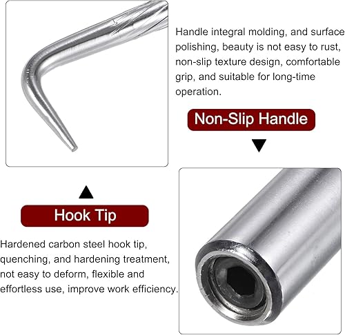 Miniatura 4 de HARFINGTON Herramientas manuales de alambre de amarre de barra de refuerzo de mano de 1043 pulgadas con mango pulido valla de torsión de alambre de