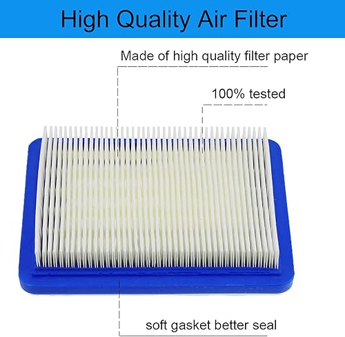 Miniatura 3 de 491588s - Filtro de aire para filtro de aire Briggs y Stratton (5 piezas) compatible con Briggs y Stratton 491588, Toro 20332, Craftsman 3364 Filtro