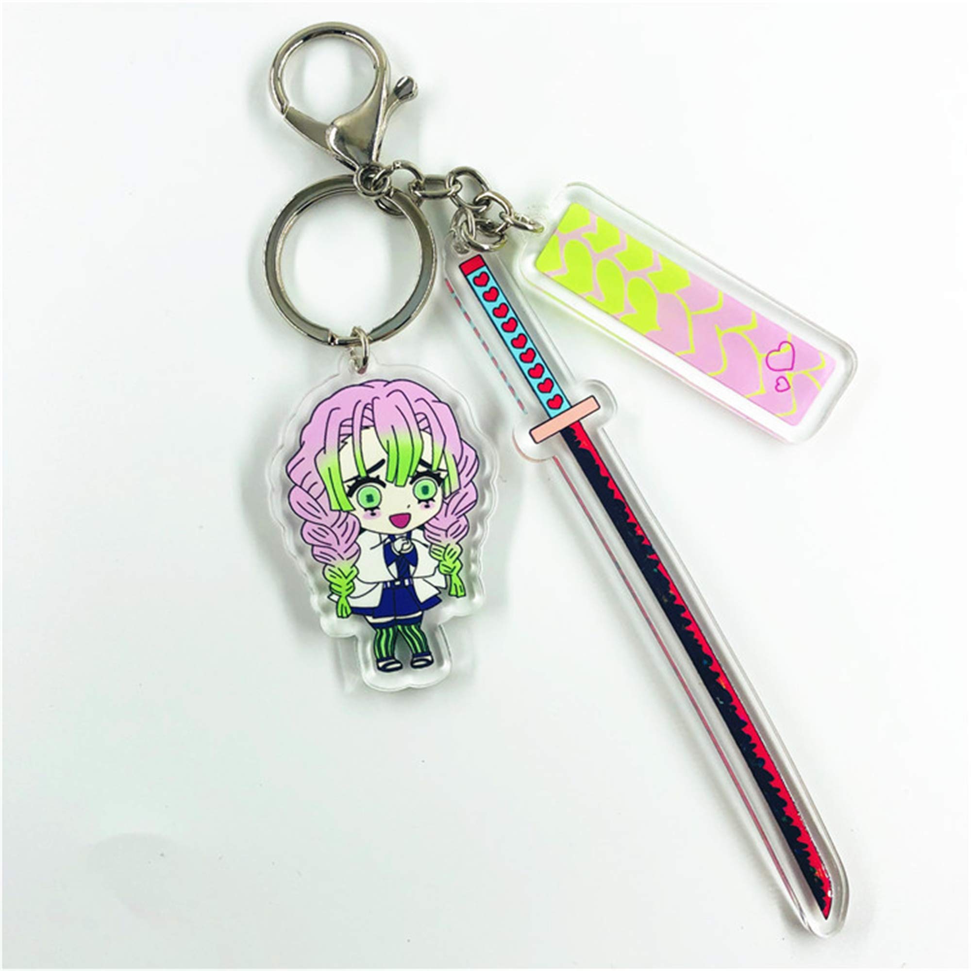 Amazon.co.jp: Wanqian 鬼滅 甘露寺 蜜璃 ペーパーナイフ ミニ日輪刀