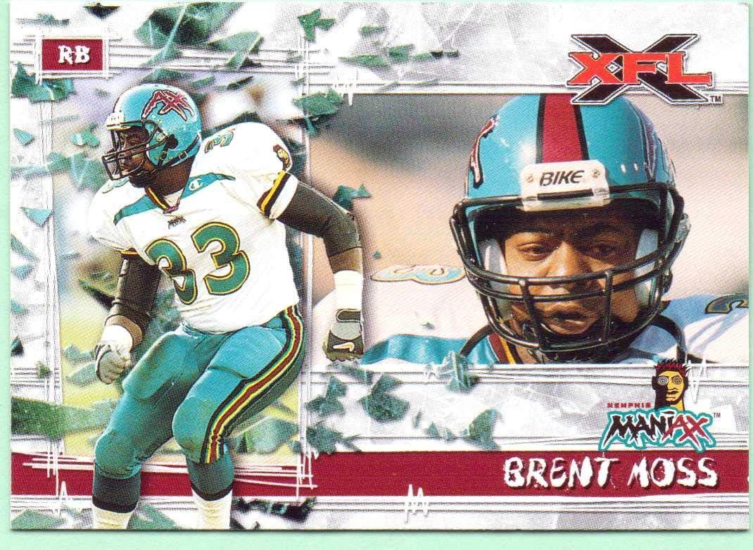 Brent Moss 2001 Topps XFL #48 - Memphis Maniax