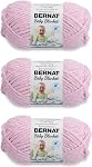 Bernat Fil rose pour bébé - 3 Boîte de 100 g/3.5 oz - Polyester - 6 Super en vrac - 72 Jarrets - Tricot/Crochet