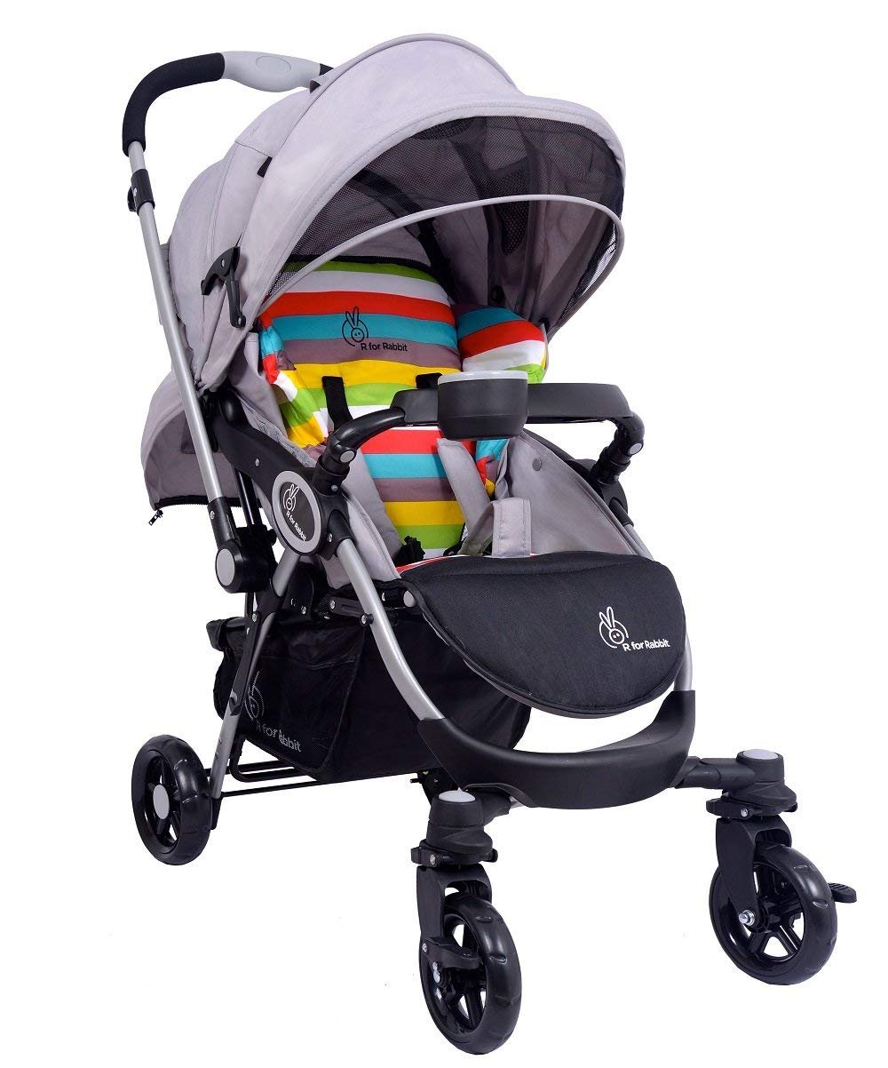 R for Rabbit Premium Chocolate Ride Stylish Baby Stroller and Pram for Baby, Kids, Infants, Newborn, Boys & Girls of 6 Months to 3 Years | (Rainbow)-picture-14