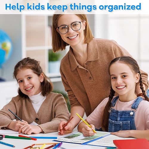 Miniatura 7 de 24 carpetas de escuela a casa, carpetas resistentes para llevar a casa, carpetas de 2 bolsillos, carpetas de tareas para estudiantes, padres,