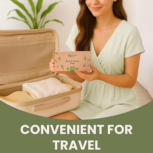 Miniatura 13 de Almohadillas redondas de algodón para cara, paquete de 300 unidades, 3 capas de maquillaje de ojos y removedor de esmalte de uñas, almohadilla