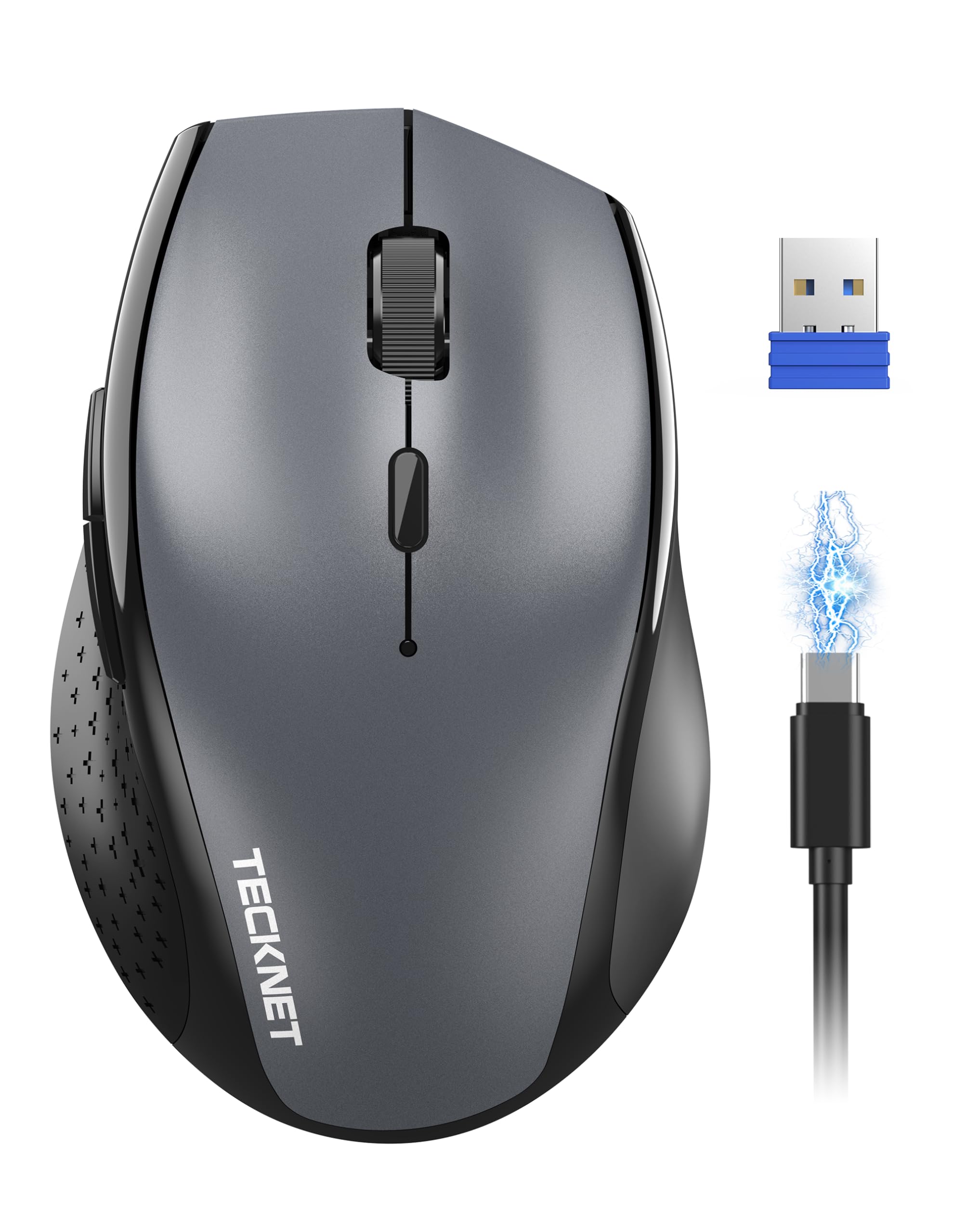 TECKNET PRO Kabellose Maus Wiederaufladbar