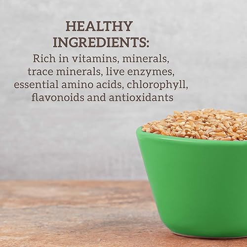 Miniatura 6 de Hallelujah Diet Organic BarleyMax - Jugo de hierba de cebada y jugo de alfalfa en polvo, fórmula vegana, suplemento dietético a base de plantas,