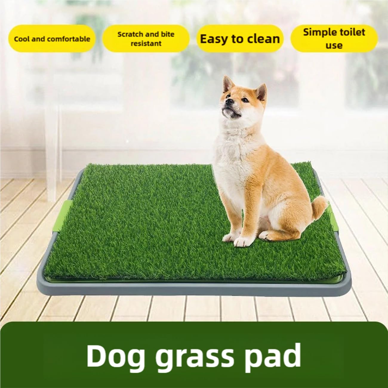 Hundetoilette, waschbares Urinierpad und Kunstrasen-Patch für Hunde, Welpento-Training, tragbare Katzentoilette für den Innenbereich