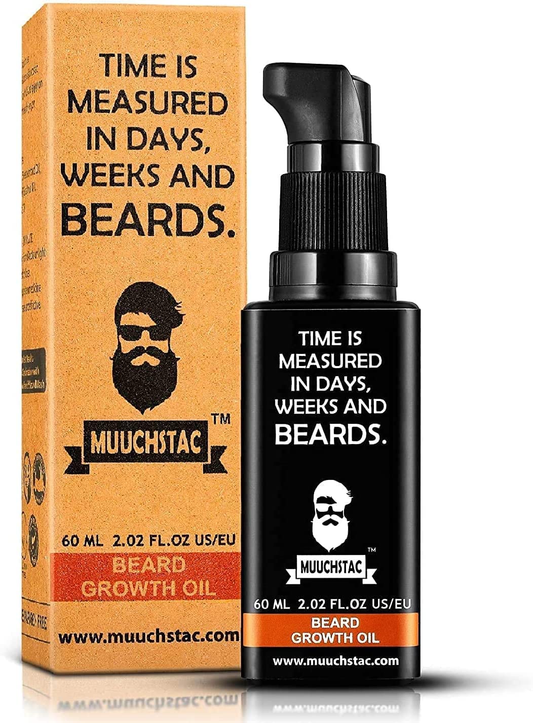 QURA Bartöl - Bartwachstum, Kräuter-Bartwachstumsöl für Männer für dickeren & längeren Bart und zum Feilen von Patchy Beard, 60 ml
