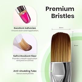 Beetles Nail Art Brushes, Clean Up Brush Gel Polish Nail Art Design Pen Painting Tools Fingernail Brush Nail Cleaning Brush Nail Art Liner Brush and Nail Dotting Pen Salon Diy at Home