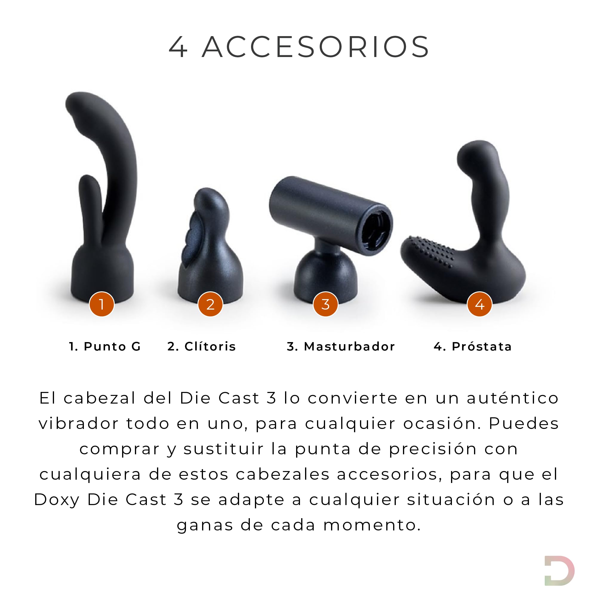 Doxy Vibrator Die Cast 3R Vibratore a Bacchetta per Donne; Vibratore da Viaggio e Massaggiatore per Donne - Tigre