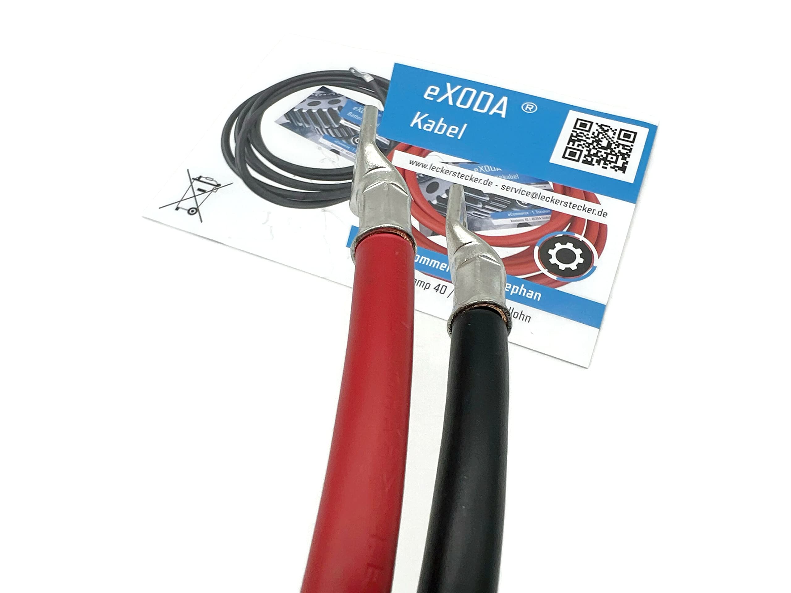 Exoda set di cavi batteria 35 mm² con incisione non personalizzata