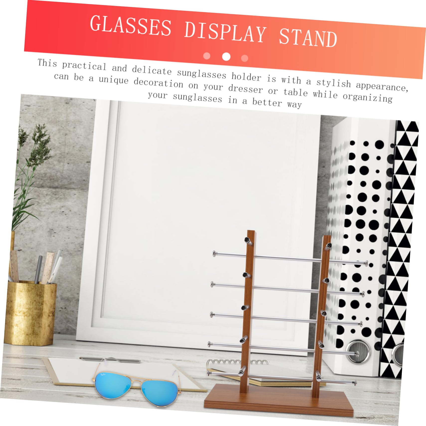 ERINGOGO Sonnenbrillen Display Rack Mit Großer Aufbewahrungskapazität Stabiler Brillenhalter Für Zuhause Und Geschäfte Zur Präsentation Und Aufbewahrung Von Sonnenbrillen Und Brillen