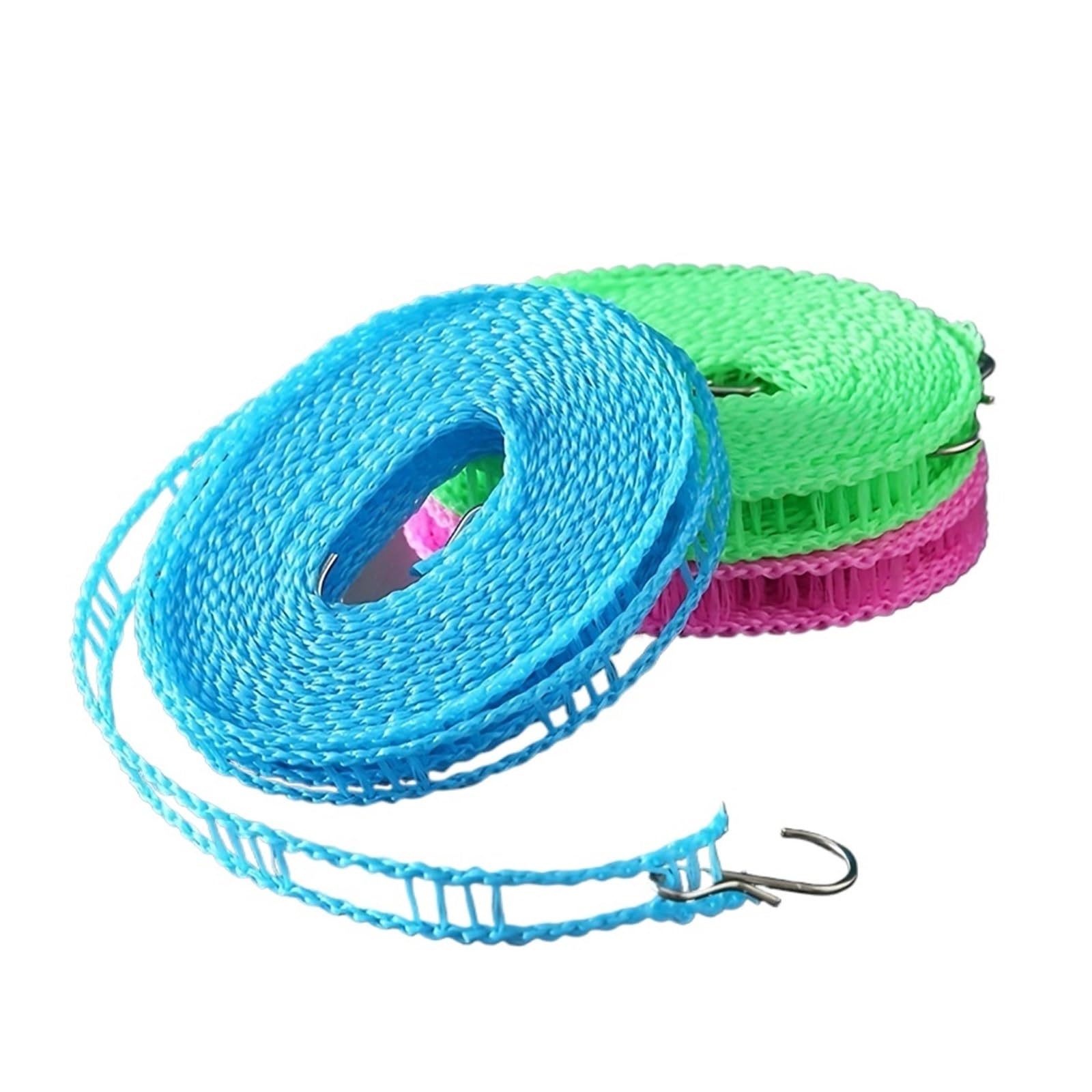 TVANTRUXIS Outdoor Portable Clothesline, Outdoor Washing Line 10m Windproof Drill Free Random Color For Interior And Exterior