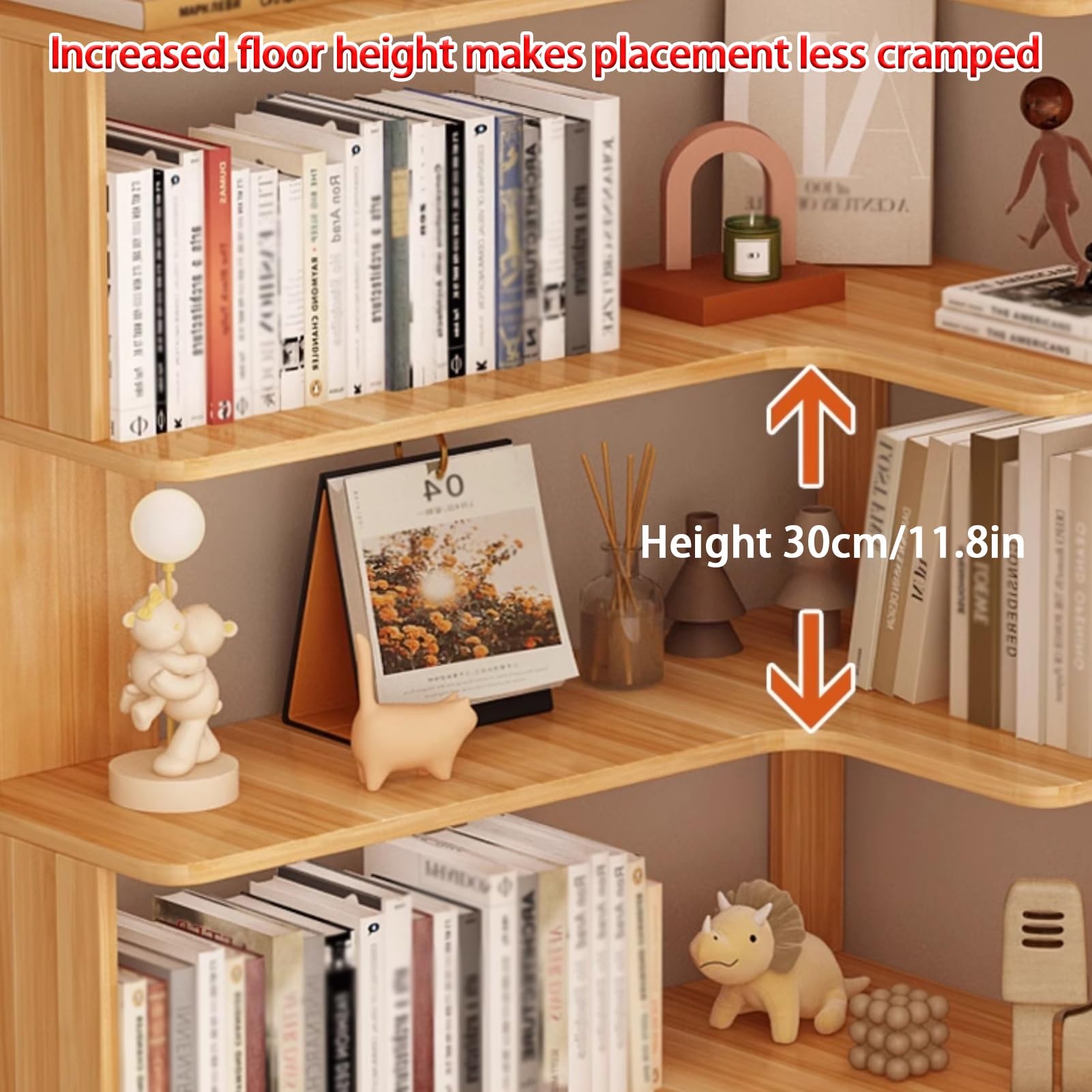 Libreria angolare a forma di L, scaffale angolare in legno, scaffale multistrato, mobili industriali per casa e ufficio per soggiorno camera da letto (90 cm)