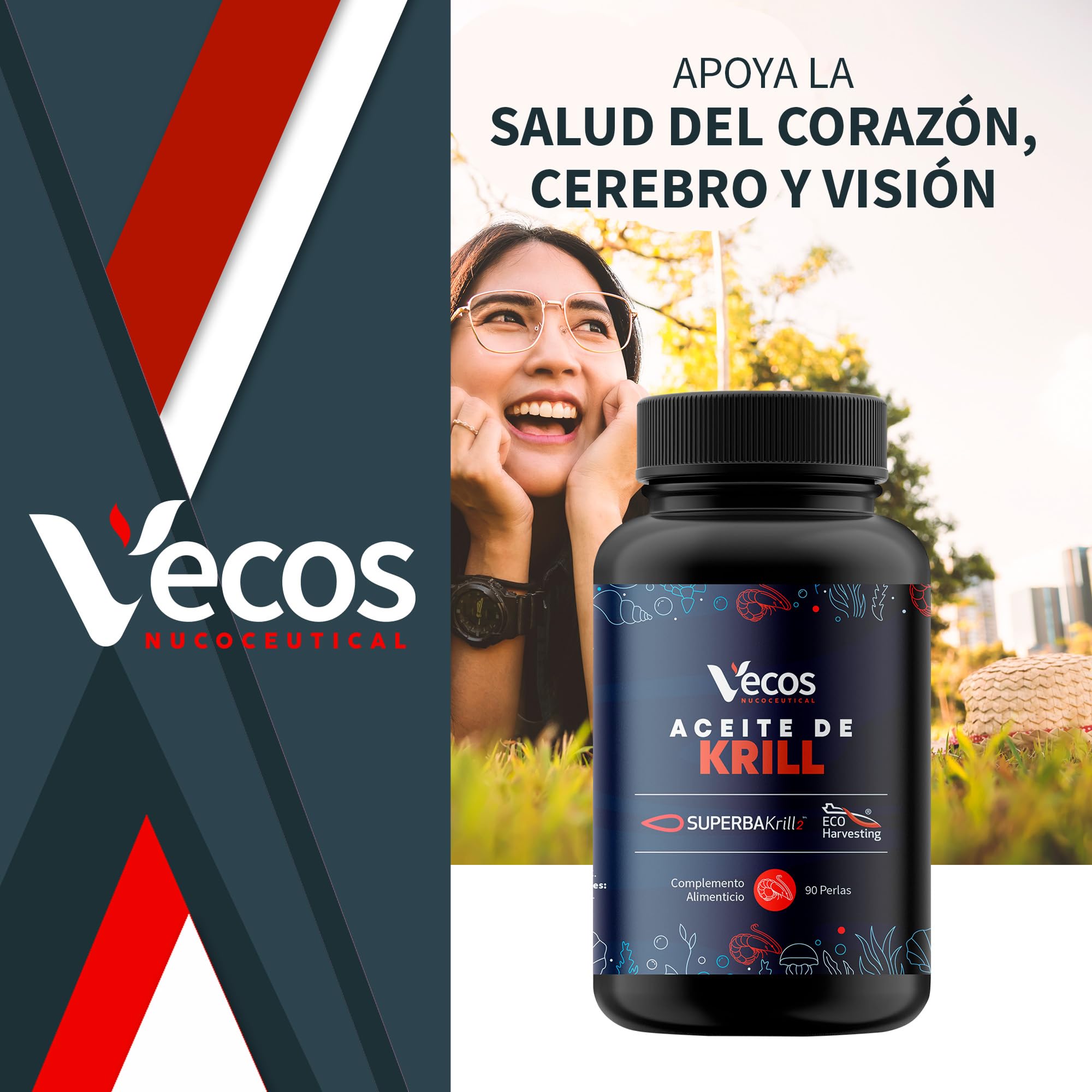 Aceite de Krill Antártico 1000mg SuperbaKrill | Omega 3 (DHA y EPA), Astaxantina Natural y Fosfolípidos Marinos, Alternativa al Aceite de Pescado