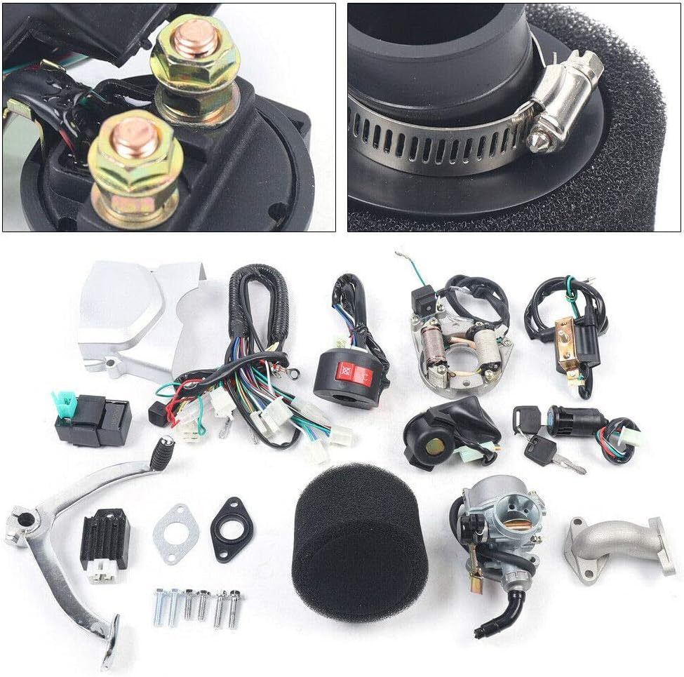 125cc Go Kart Engine - 4-Stroke 3-Speed Semi-Auto Motor With Electric Start & Reverse