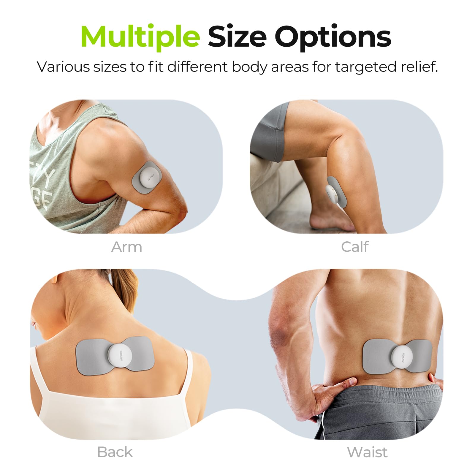 AUVON TENS Electrode Pads - 12 Pack -6 AUVON TENS Electrode Pads - 12 Pack -6
