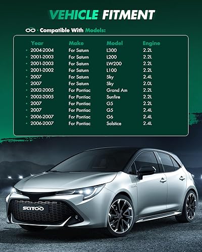 Miniatura 9 de SCITOO Arrancadores 6493 SDR0277 para Chevy para Cobalt 2005 para Saturn Ion 2004-2006 2.0L (122) L4Eagle Tugs TT-4 AWDTT-5 AWDTT-6 AWDTT-8 AWD