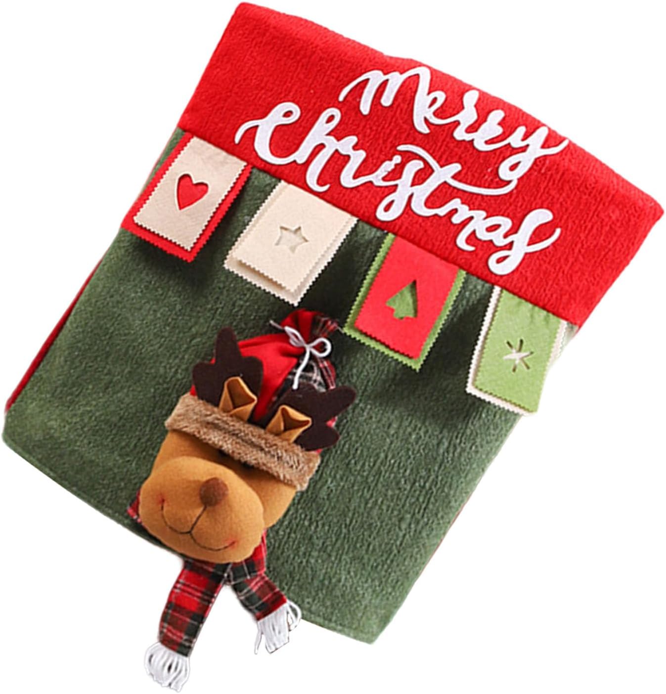 Christmas Kitchen Chair Santa Hat Designs for Christmas Homes Decors Festival Coverings Dining Room Accessories