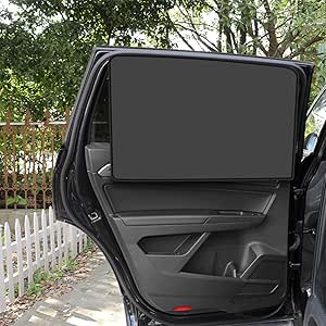 2 Parasole Elettrostatici Per Finestrini Auto - Universali, Autoadesivi, 42x38 Cm