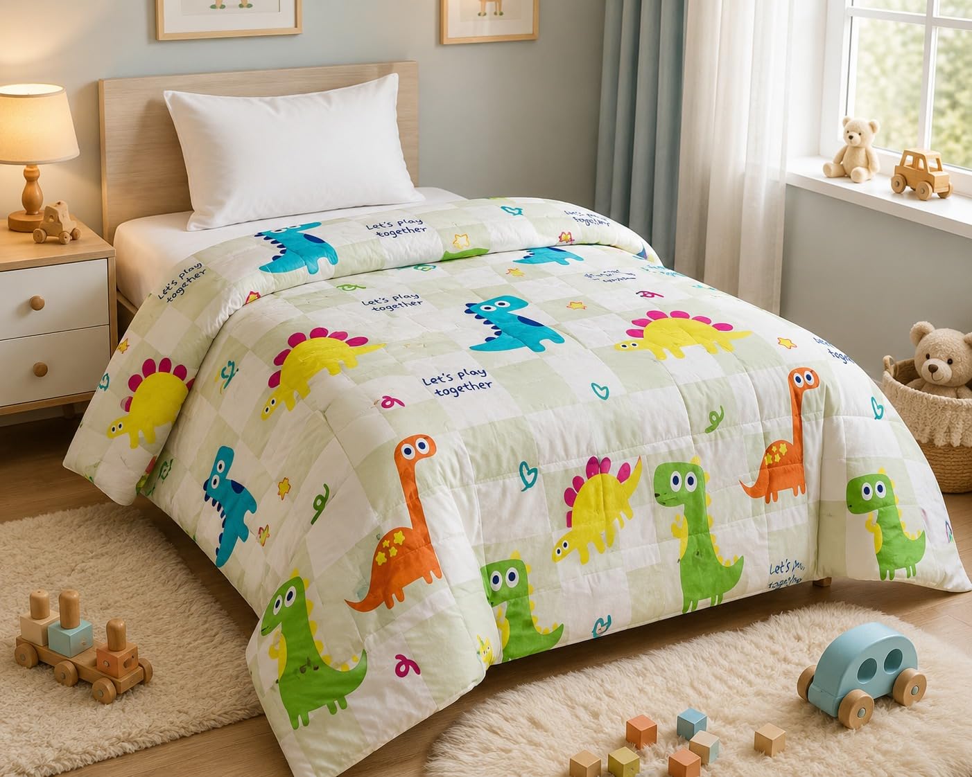Kids Comforter Blanket - Super Soft & Reversible -4
