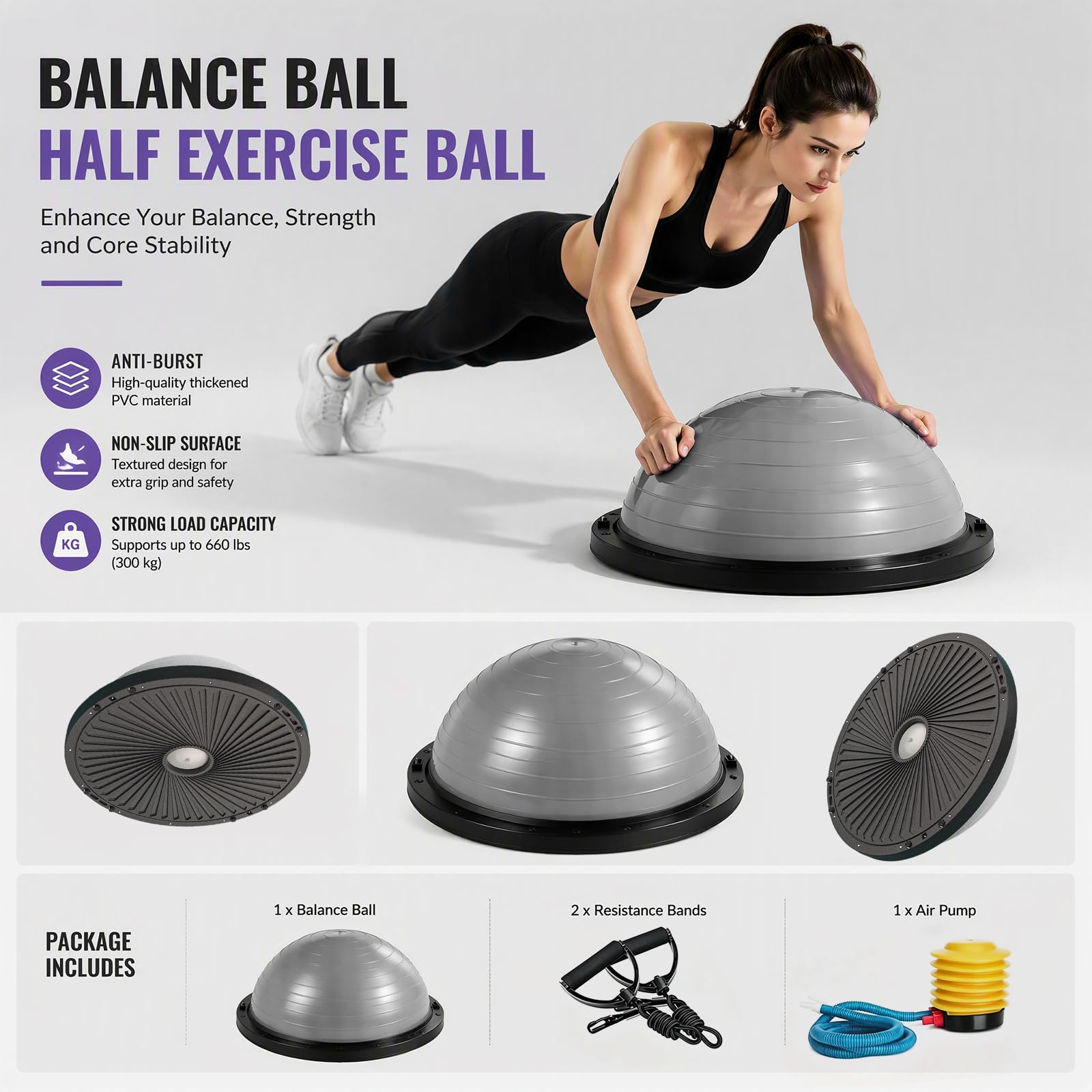 Balance Ball Halber piłka gimnastyczna Fitness Balance Board