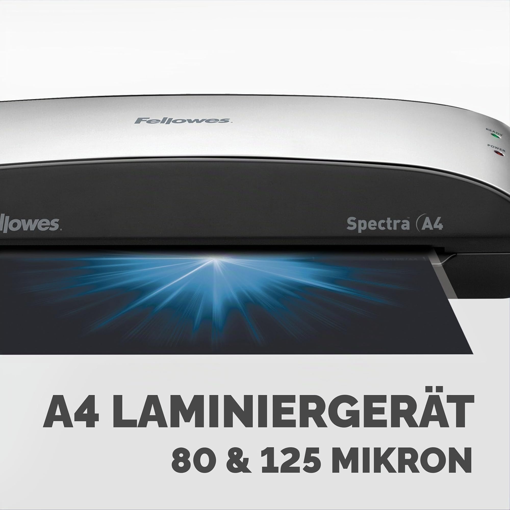 Fellowes A4 Laminiergerät, Spectra A4 für Einsteiger, für 80-125 Mikron Laminierfolien, bis A4 Format, für Zuhause/Home Office, inkl 10 gratis