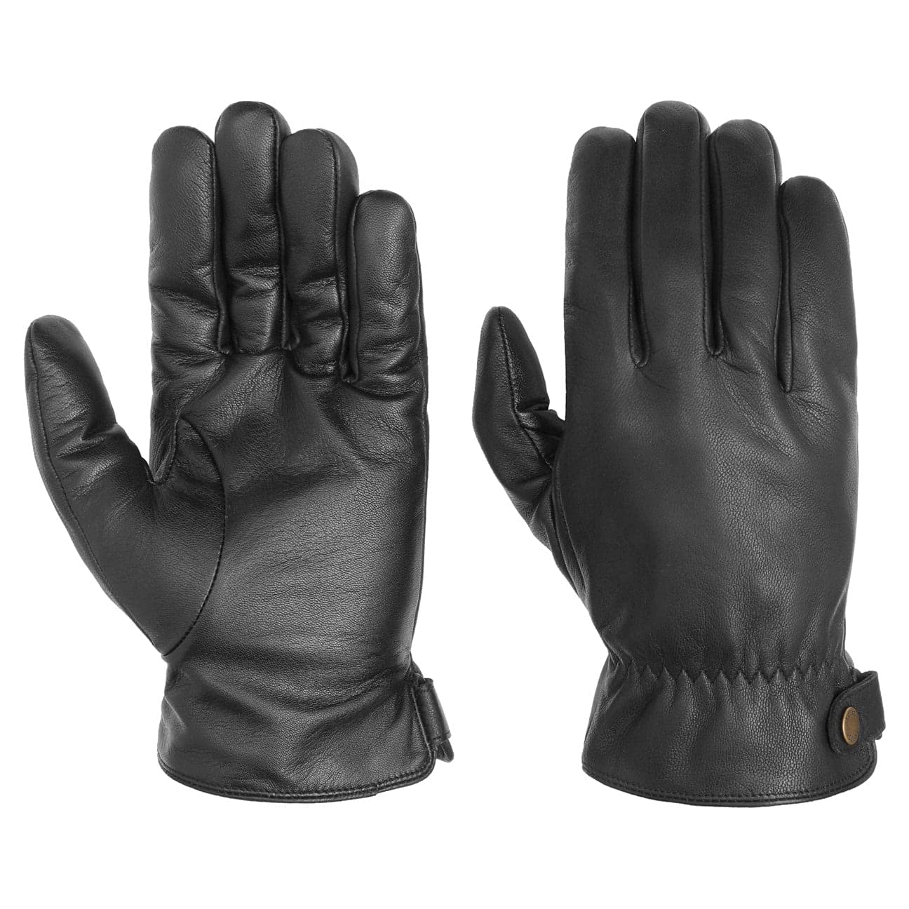 Stetson Conductive Leather Gloves Men black 9 1/2 L