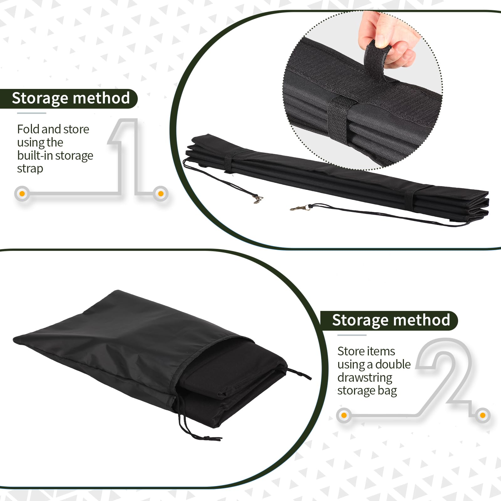 Large 38"x25" Rear Bumper Guard for Cars, Foldable Trunk Mat Protector - Universal Scratch Protection for SUV, Truck, Van During Loading and Unloading & Dog Entry