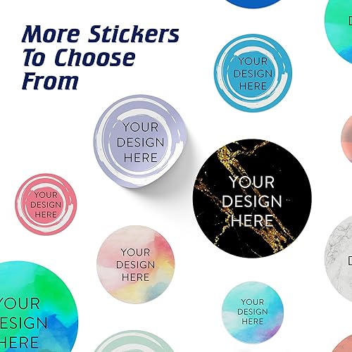 Vista 305 de DayStar Custom Signs & Design - 100 adhesivos de vinilo personalizables, con texto, imagen, diseño y logotipo; adhesivos para logotipo de embalaje