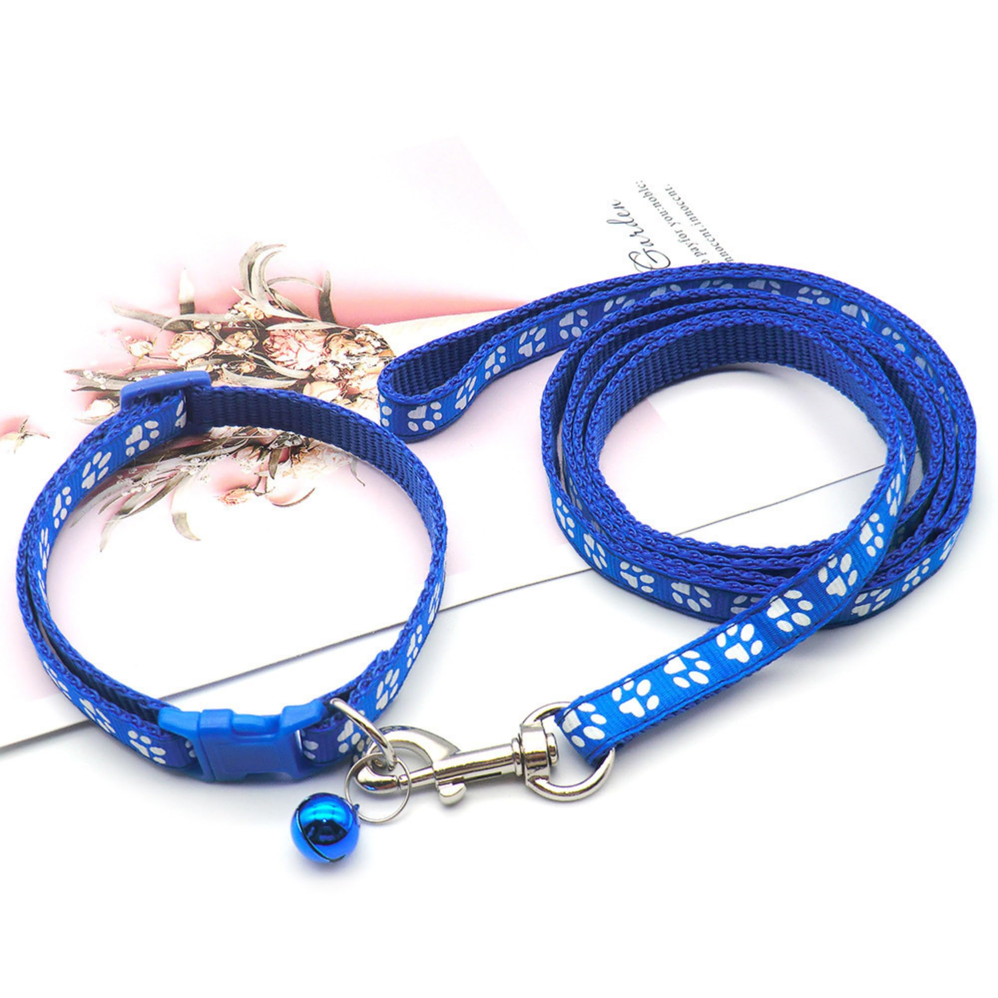 2 Stück Weich Kleiner Hundehalsband Zugseil Verstellbare Hun