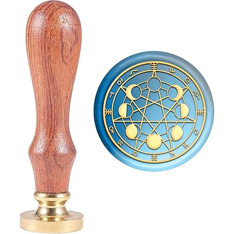 Celestial Wax Seal: Moon's Embrace
