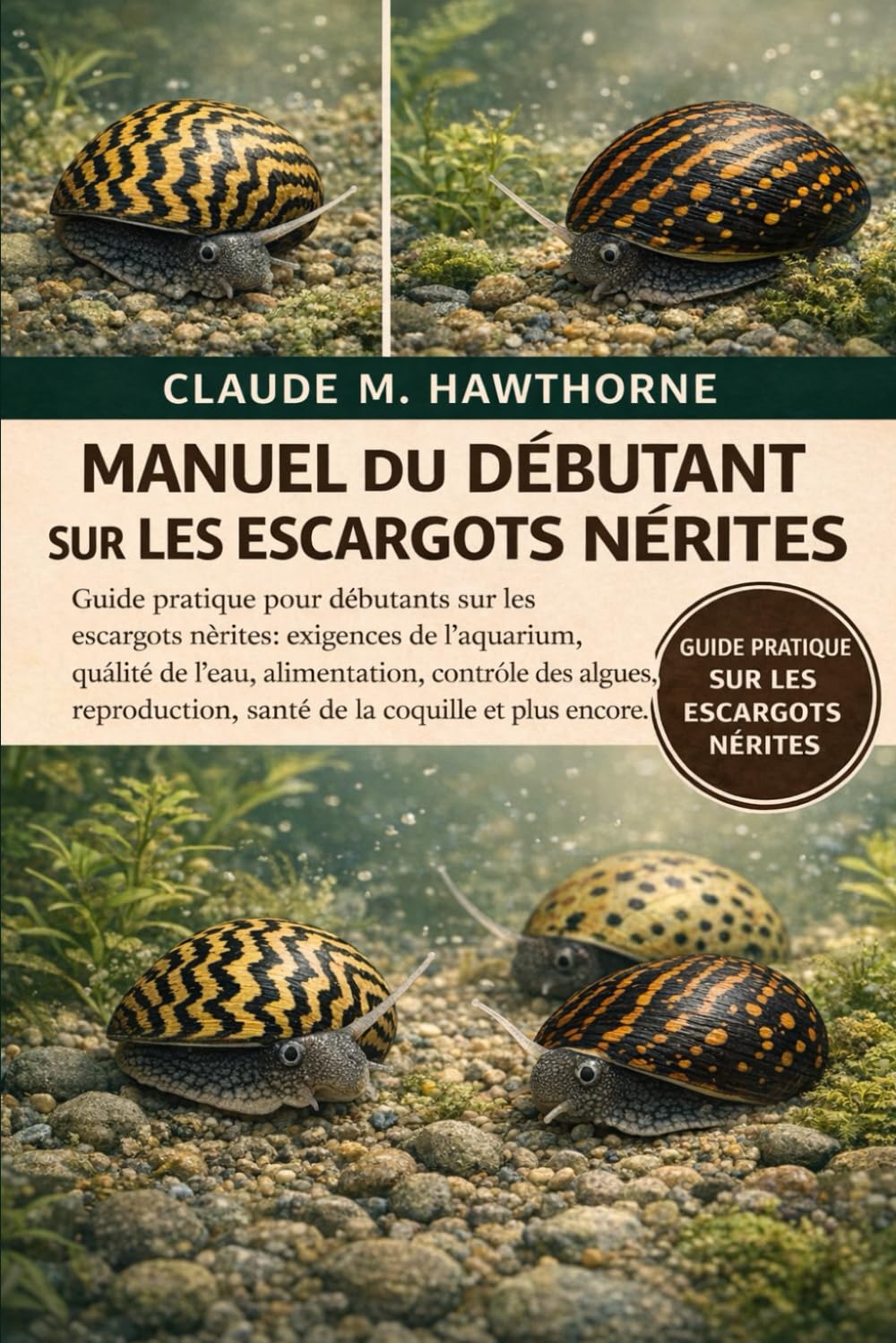 MANUEL DU DÉBUTANT SUR LES ESCARGOTS NÉRITES: Guide pratique pour débutants sur les escargots nérites : exigences de l’aquarium, qualité de l’eau, ... santé de la coquille et plus encore.