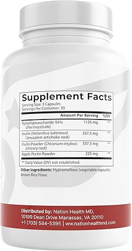 Miniatura 9 de Prebióticos para la digestión, la inmunidad y el bienestar, con inulina de alcachofa de Jerusalén y raíz de achicoria, prebióticos para mujeres y