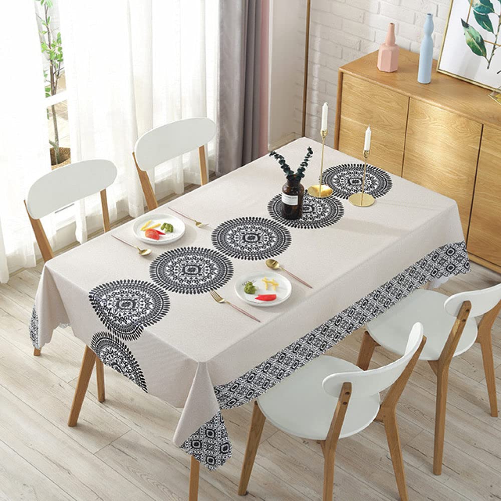 Nappe ronde en plastique imperméable nappe de Noël et couverture pique-nique
