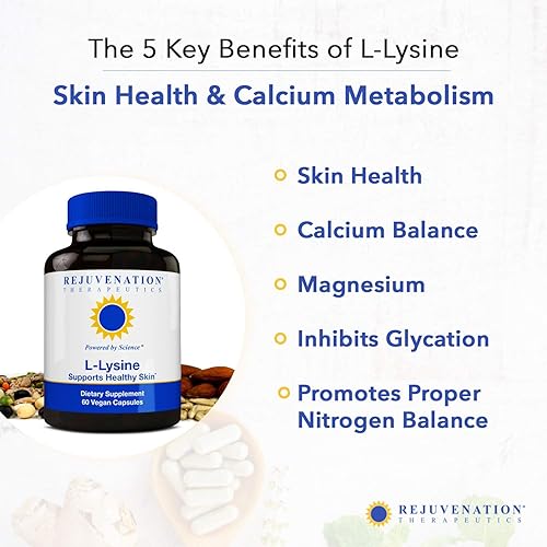 Miniatura 4 de L-lisina, apoya la piel sana (60 cápsulas veganas, 500 mg)