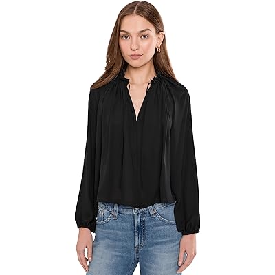 Рубашка Madewell Nayla Top jet black