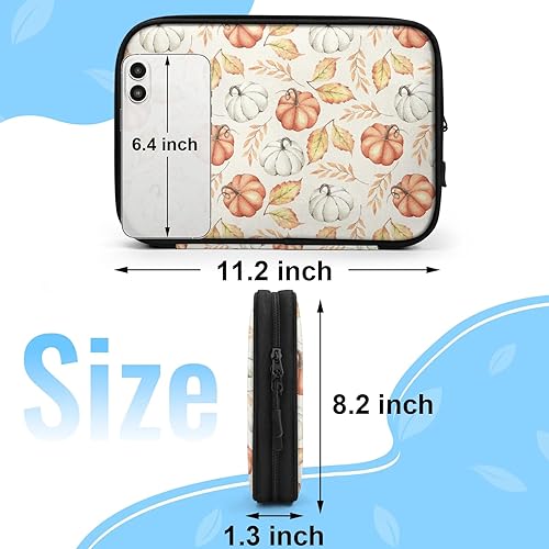 Miniatura 2 de Maple Pumpkin Travel Organizer Case, Tech Accessories Cable Storage Bag for Cords, Charger, Phone, Hard Drive