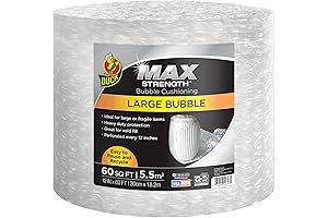 Max Strength Bubble Cushioning Wrap: Premium Padding for Optimal Protection