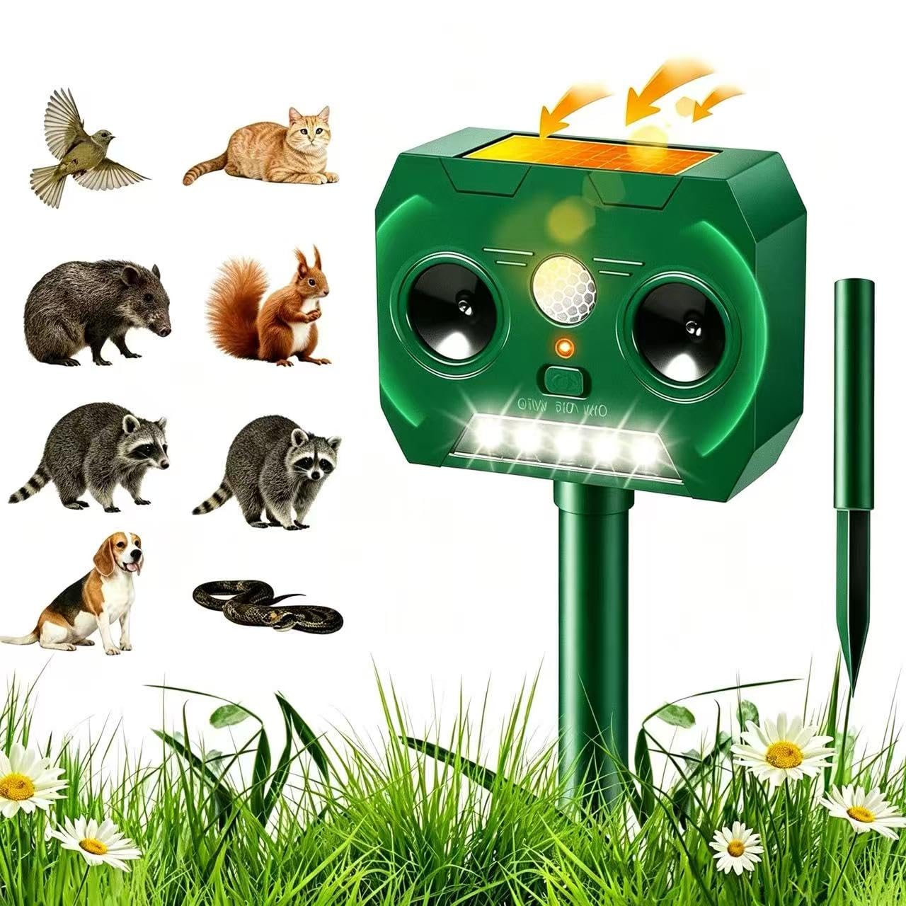 Amazon.co.jp: 猫よけ 超音波 動物撃退器【2026年新改良 強力害獣対策