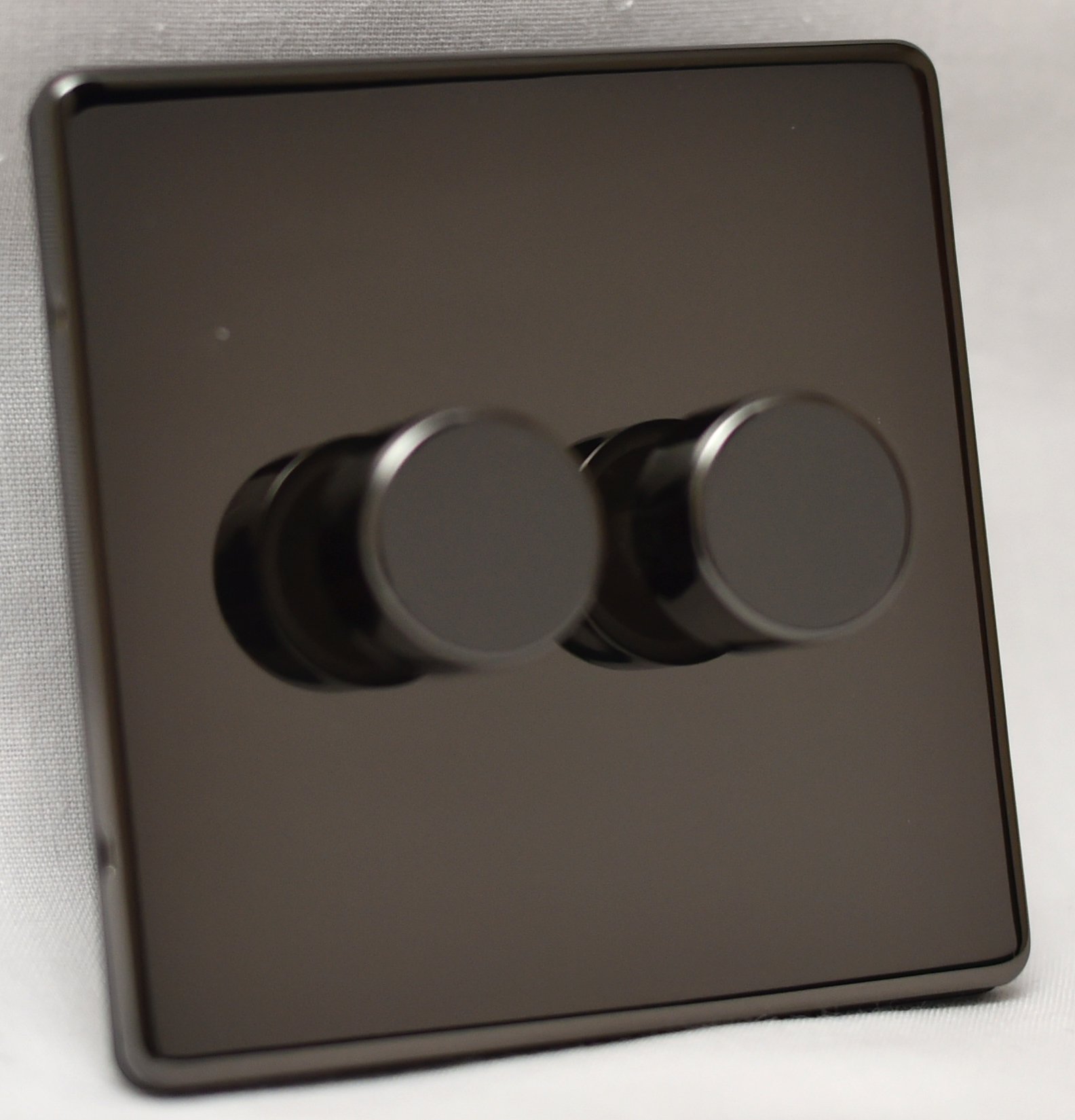 BLACK NICKEL 2 GANG 2 WAY 500 WATT DIMMER SWITCH C356BNB