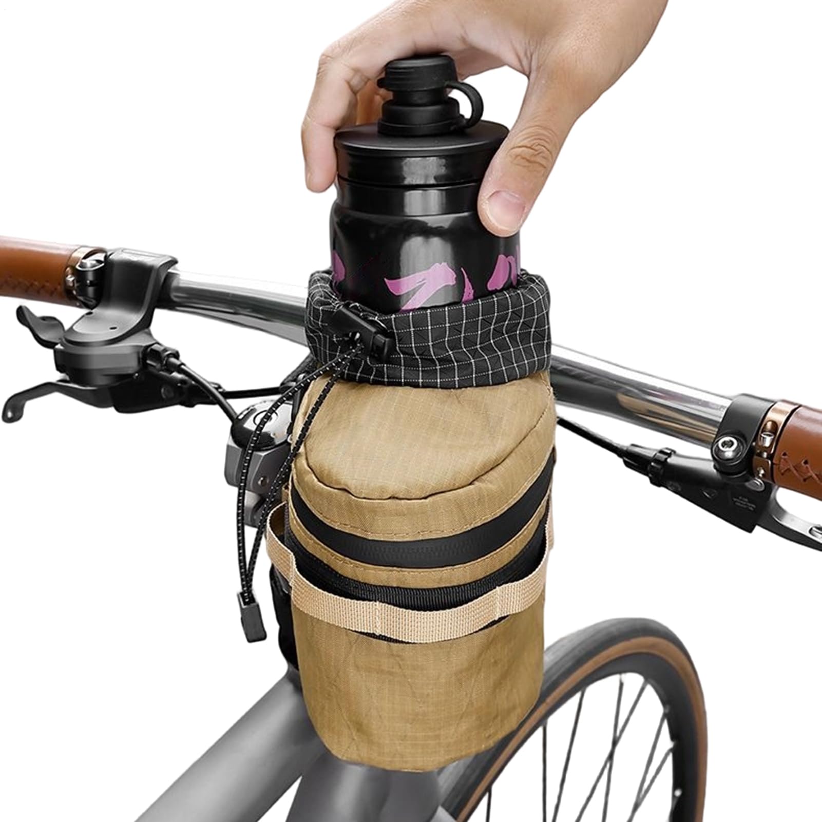 Porte-Bouteille de Vélo de Route Isolé avec Cordon Ajustable - 8